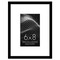Americanflat Picture Frame with Mat - Modern Design, Shatter-Resistant Glass, Dual Sawtooth Hangers, Ideal for Home and Office Decor